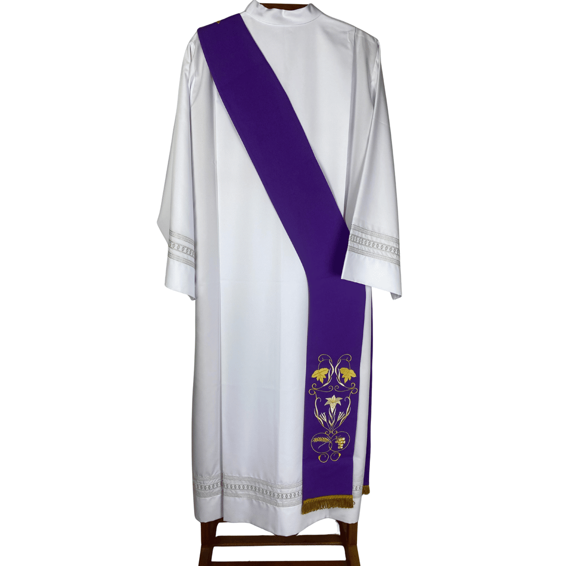 Estola Diaconal Bordada Tamanho M