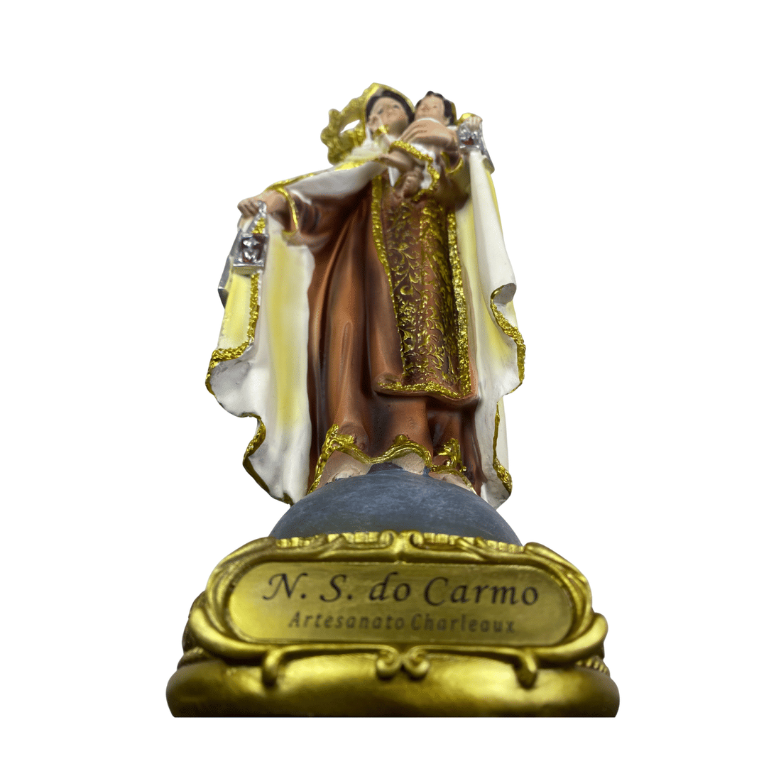 Imagem de Nossa Senhora do Carmo de Resina Importada 30 cm