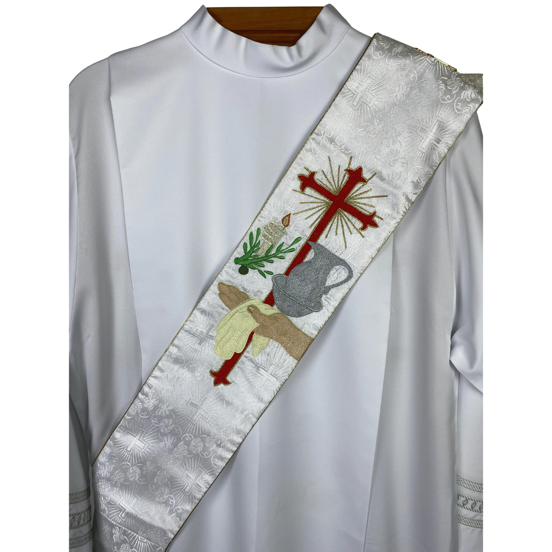 Estola Diaconal Bordada Tamanho M