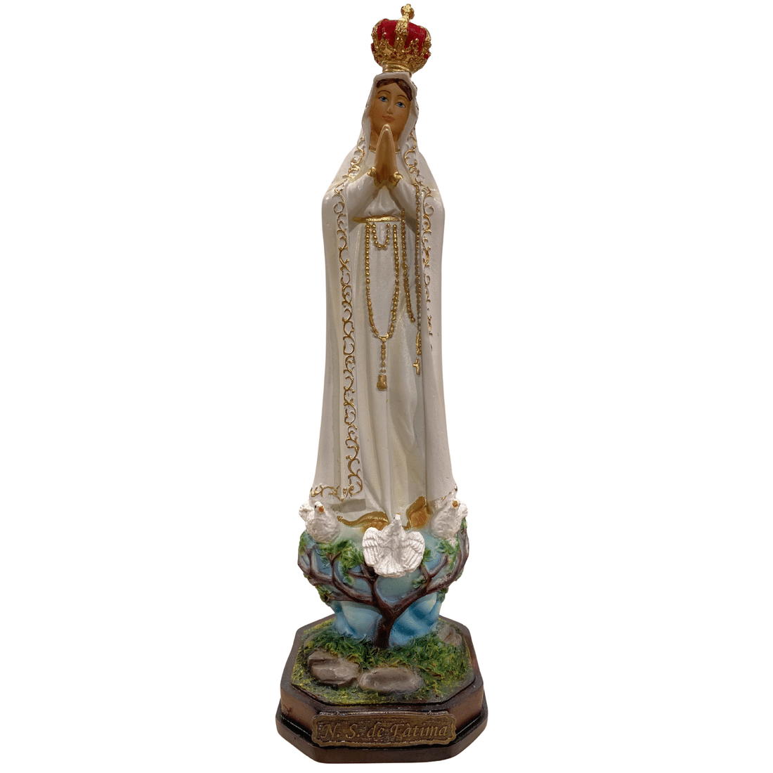 Imagem de Nossa Senhora de Fátima de Resina 30 cm Imagem de Nossa Senhora de Fátima de Resina 30 cm