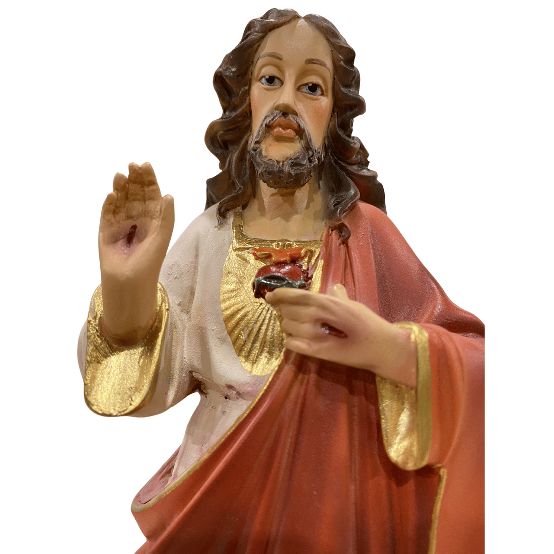 Imagem do Sagrado Coração de Jesus de Resina 30 cm Imagem do Sagrado Coração de Jesus de Resina 30 cm