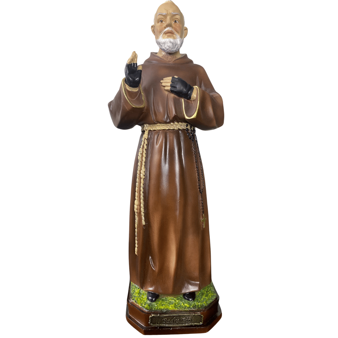 Imagem de São Padre Pio de Resina 22cm Imagem de São Padre Pio de Resina 22cm