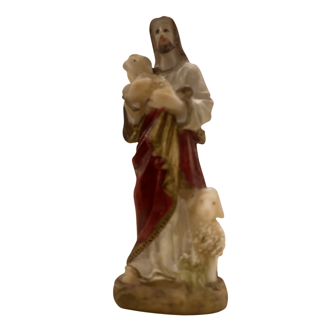Imagem de Jesus Bom Pastor de Resina 7 cm