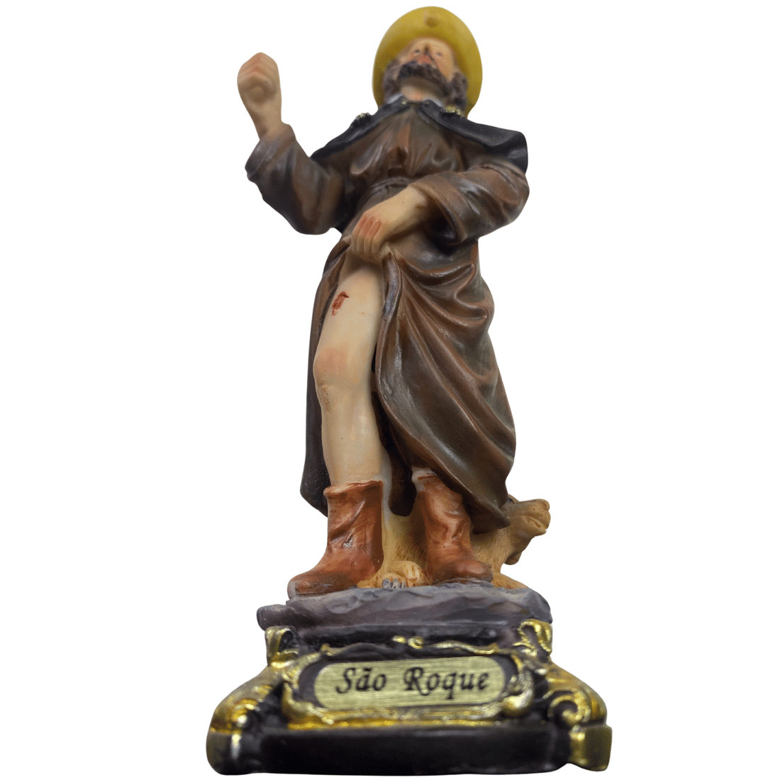 Imagem de São Roque de Resina 15cm Imagem de São Roque de Resina 15cm