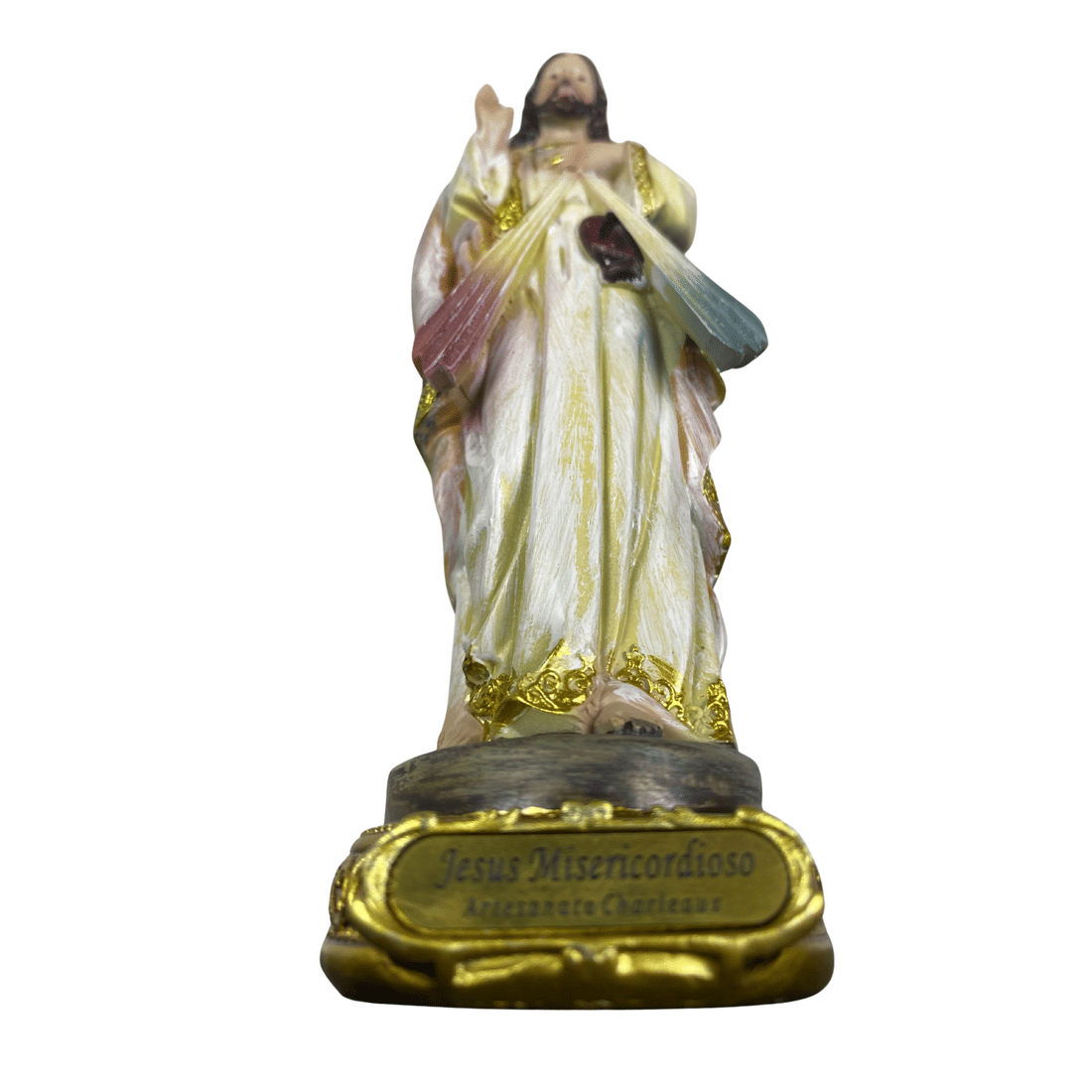 Imagem de Jesus Misericordioso de Resina 13cm Imagem de Jesus Misericordioso de Resina 13cm