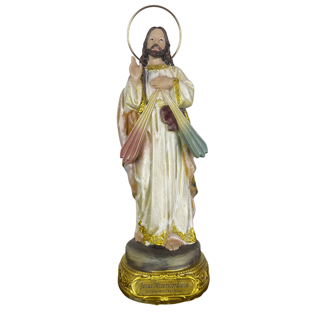Imagem de Jesus Misericordioso de Resina 20cm