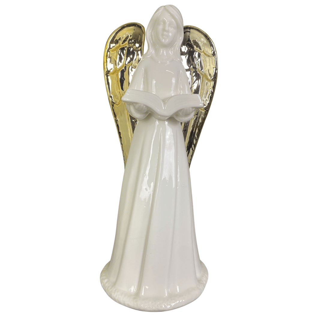 Anjo lendo de Led de Porcelana de 30cm