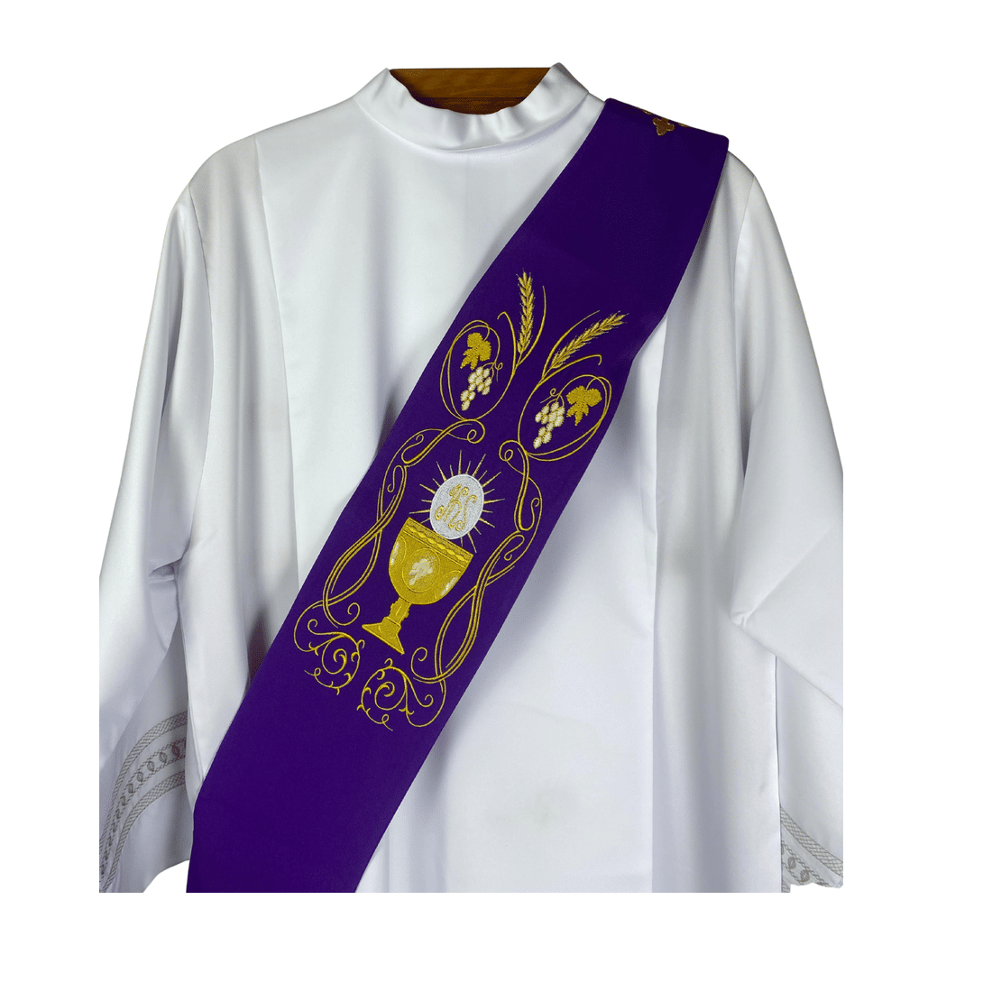 Estola Diaconal Bordada Tamanho M