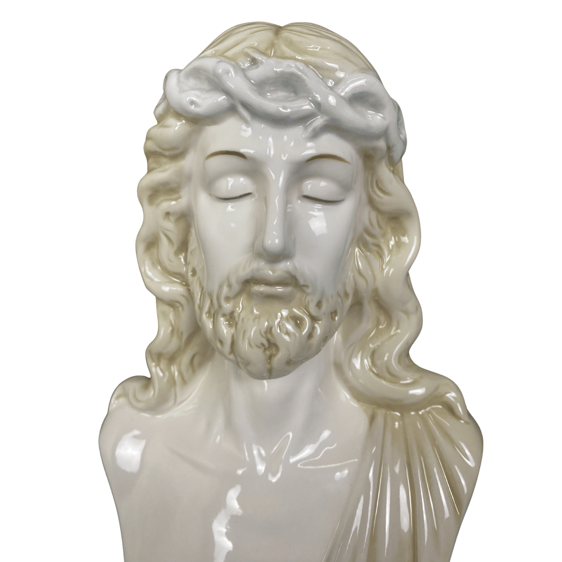 Imagem de Jesus coroa de espinhos de Porcelana 22cm