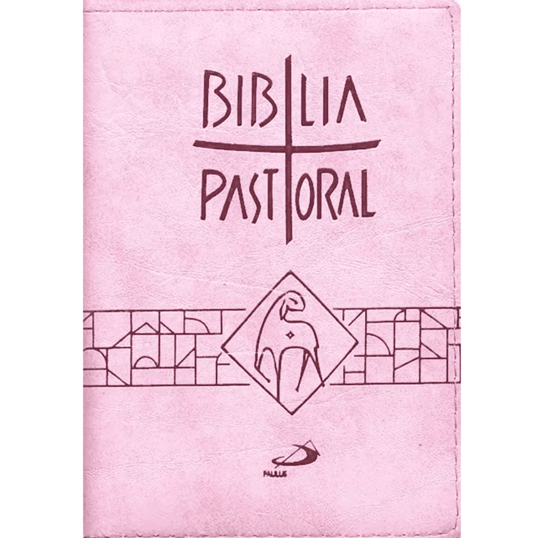 Bíblia Pastoral - Zíper - Média - Rosa