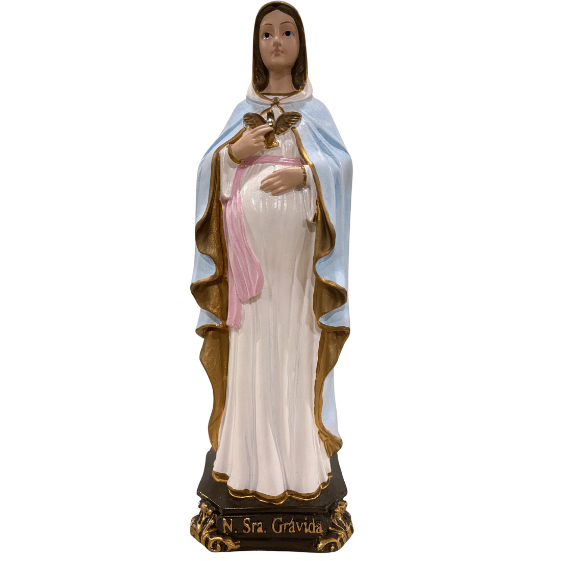 Imagem de Nossa Senhora Grávida de Resina 22 cm