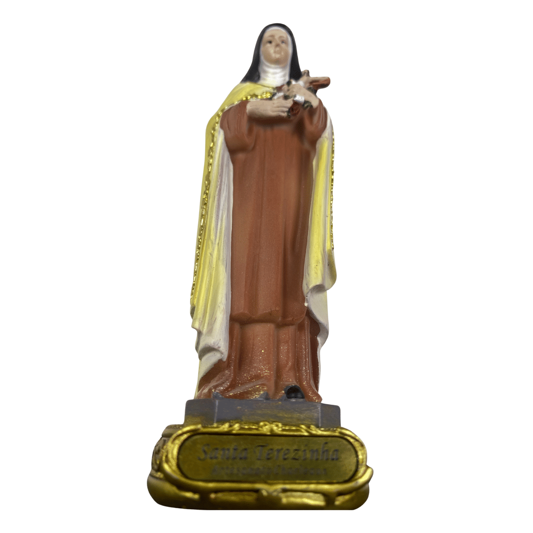 Imagem de Santa Teresinha do Menino Jesus Resina Importada 13 cm