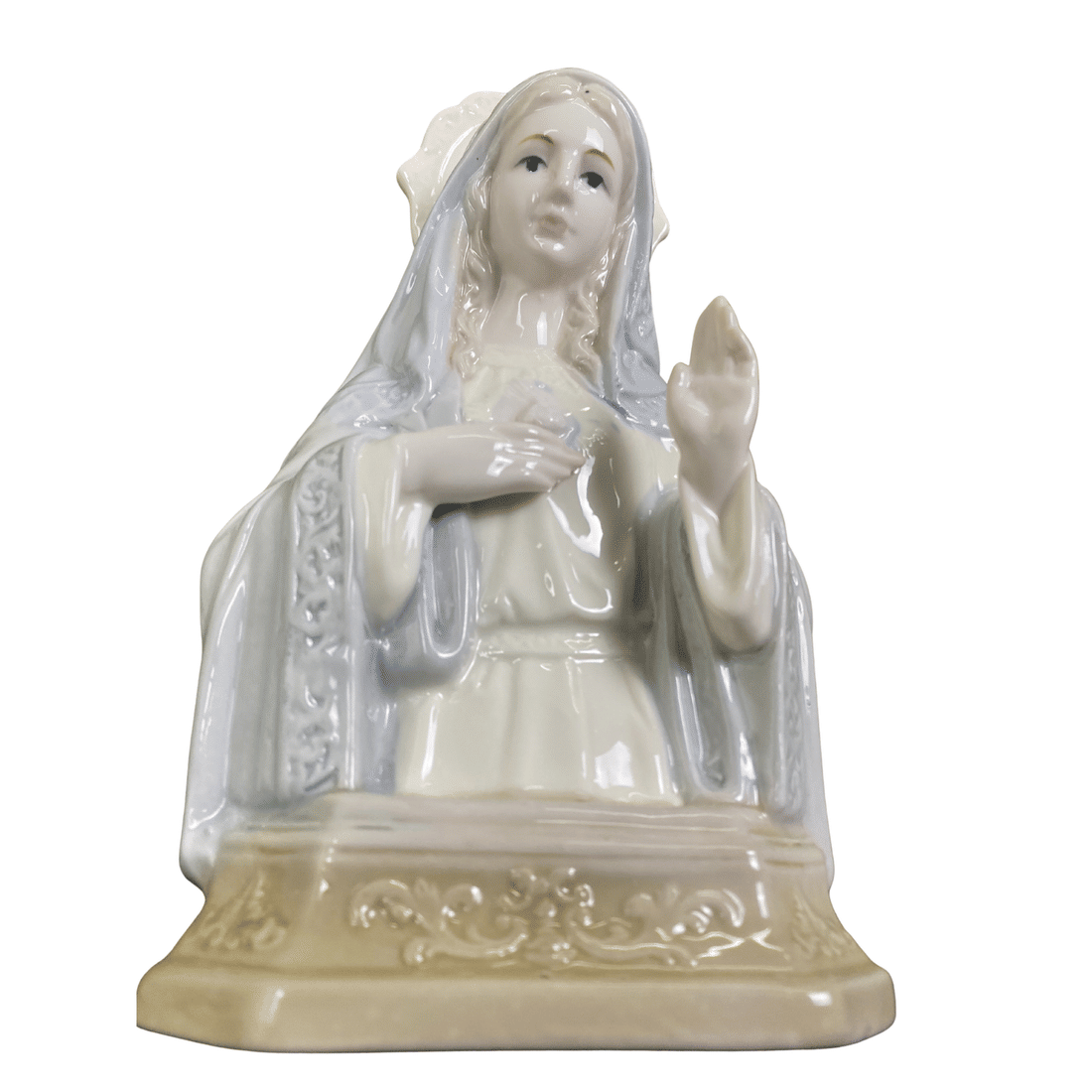 Imagem do Sagrado Coração de Maria de Porcelana 22cm