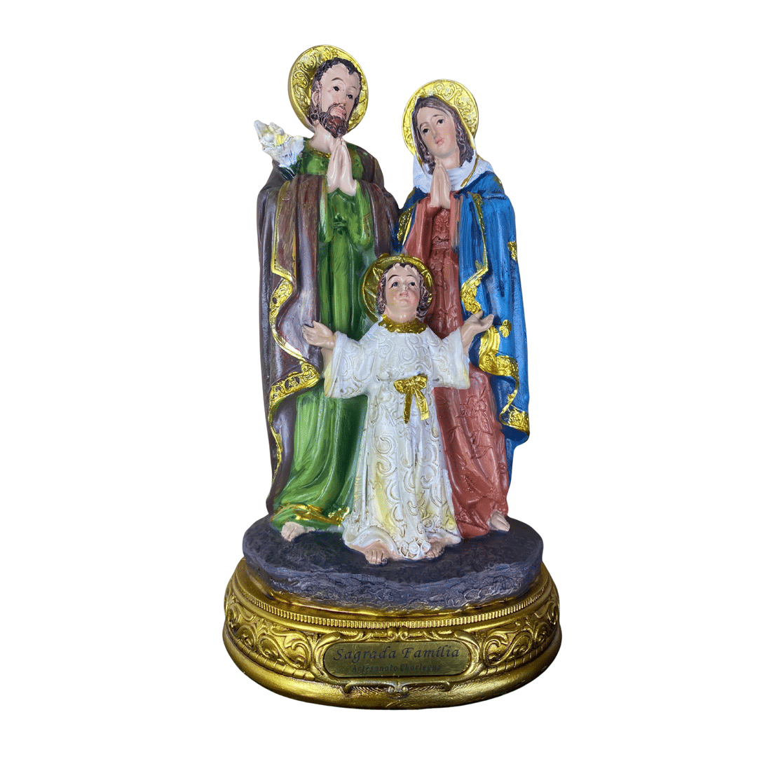 Imagem da Sagrada Família Resina Importada 20 cm Imagem da Sagrada Família Resina Importada 20 cm