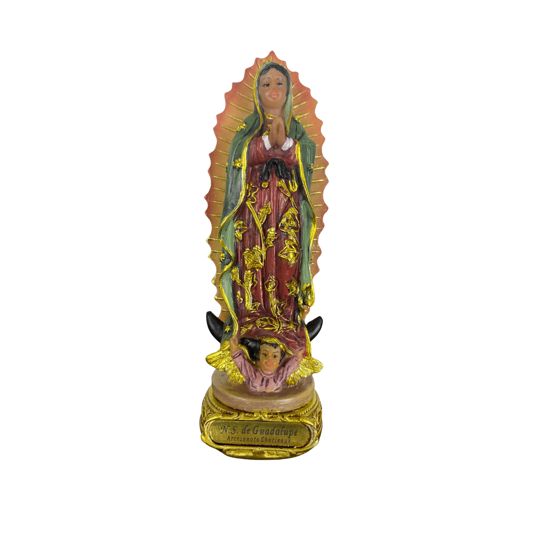 Imagem de Nossa Senhora de Guadalupe de Resina Importada 13 cm
