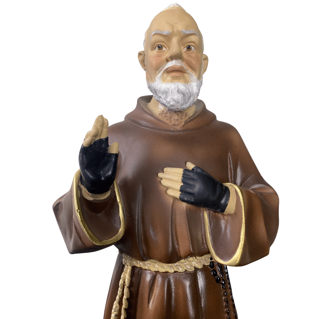 Imagem de São Padre Pio de Resina 22cm Imagem de São Padre Pio de Resina 22cm