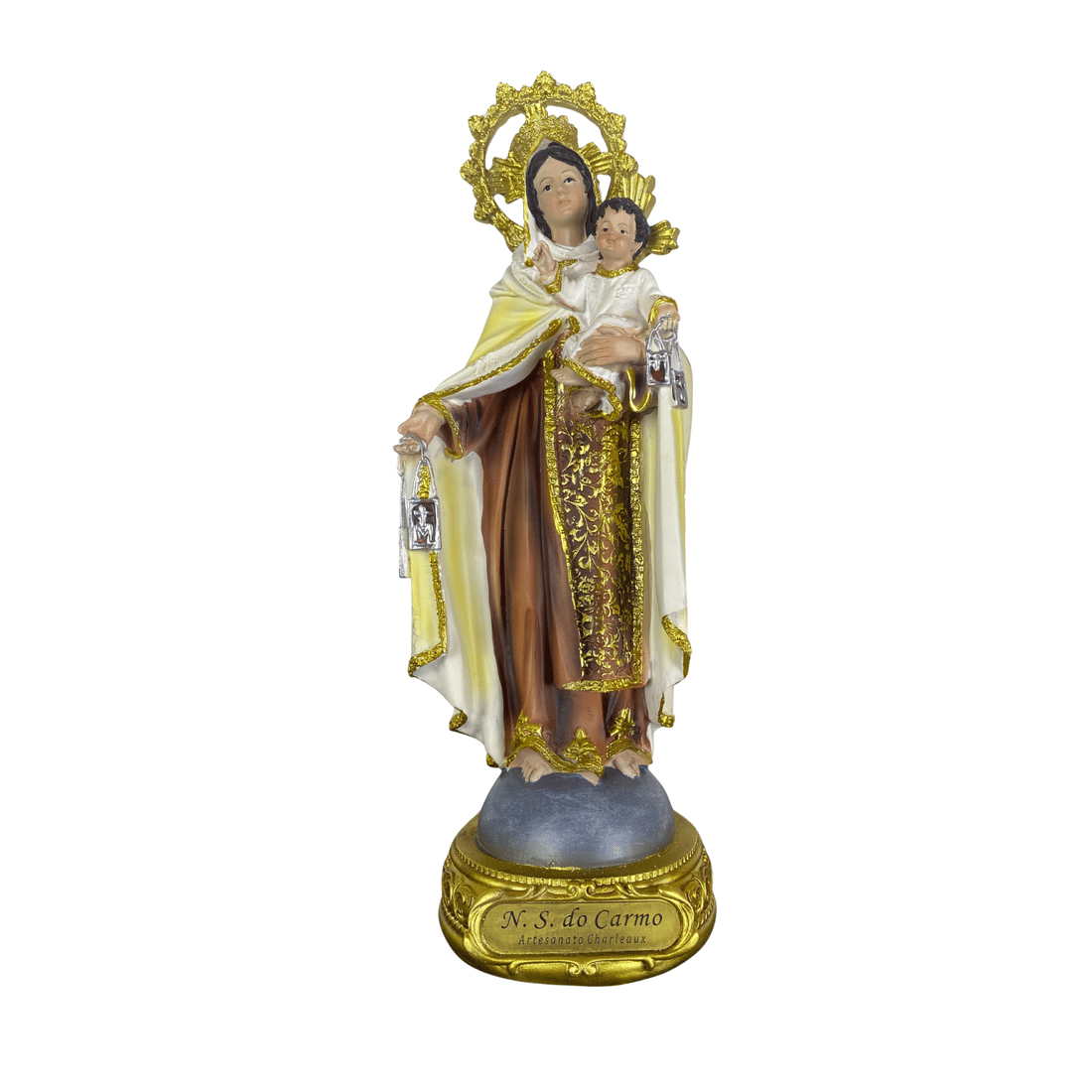 Imagem de Nossa Senhora do Carmo de Resina Importada 30 cm