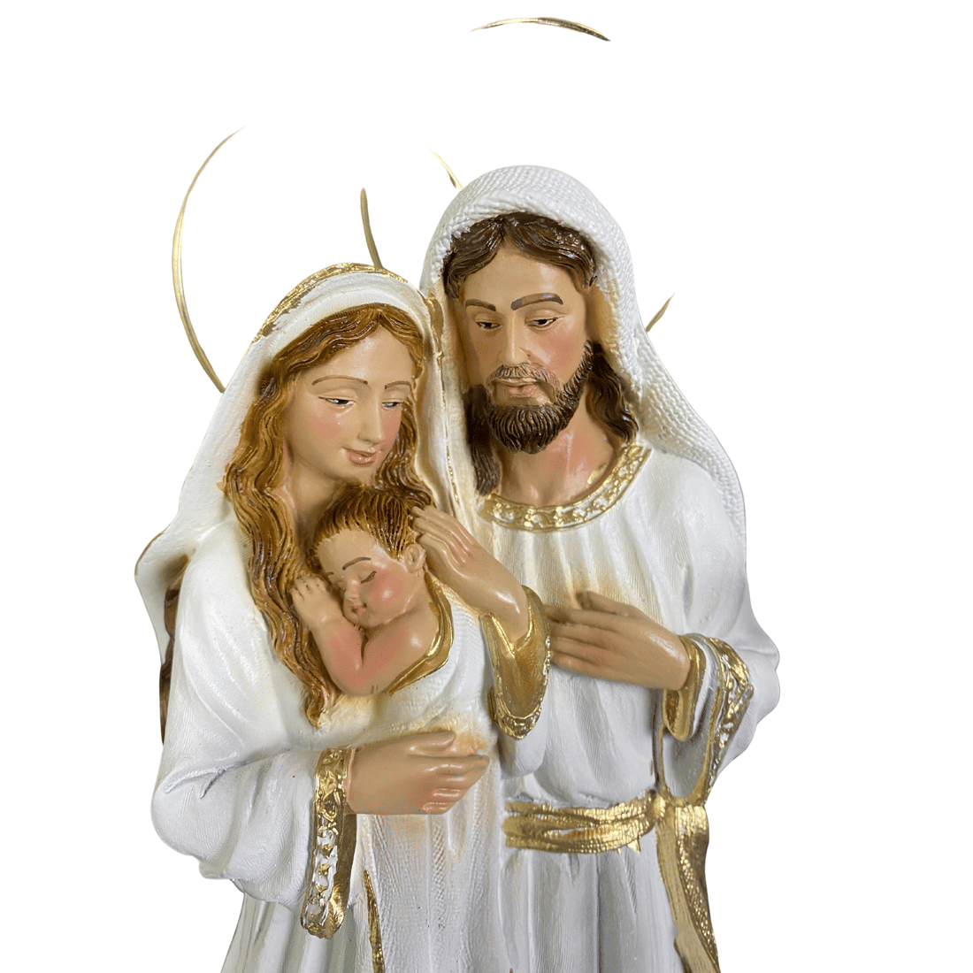 Imagem da Sagrada Família de Resina 32cm