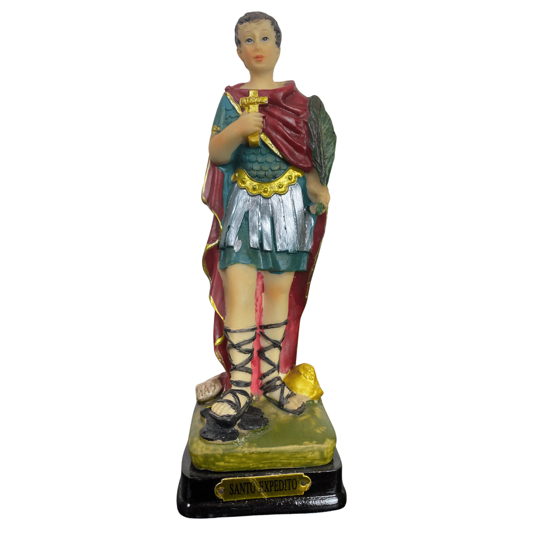 Imagem de Santo Espedito de Resina 16cm Imagem de Santo Espedito de Resina 16cm