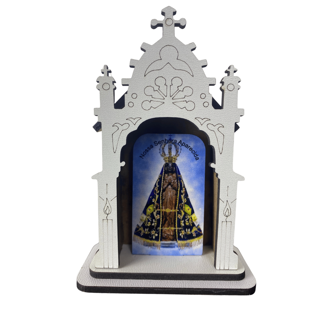 Capela de Nossa Senhora Aparecida em MDF 10 cm