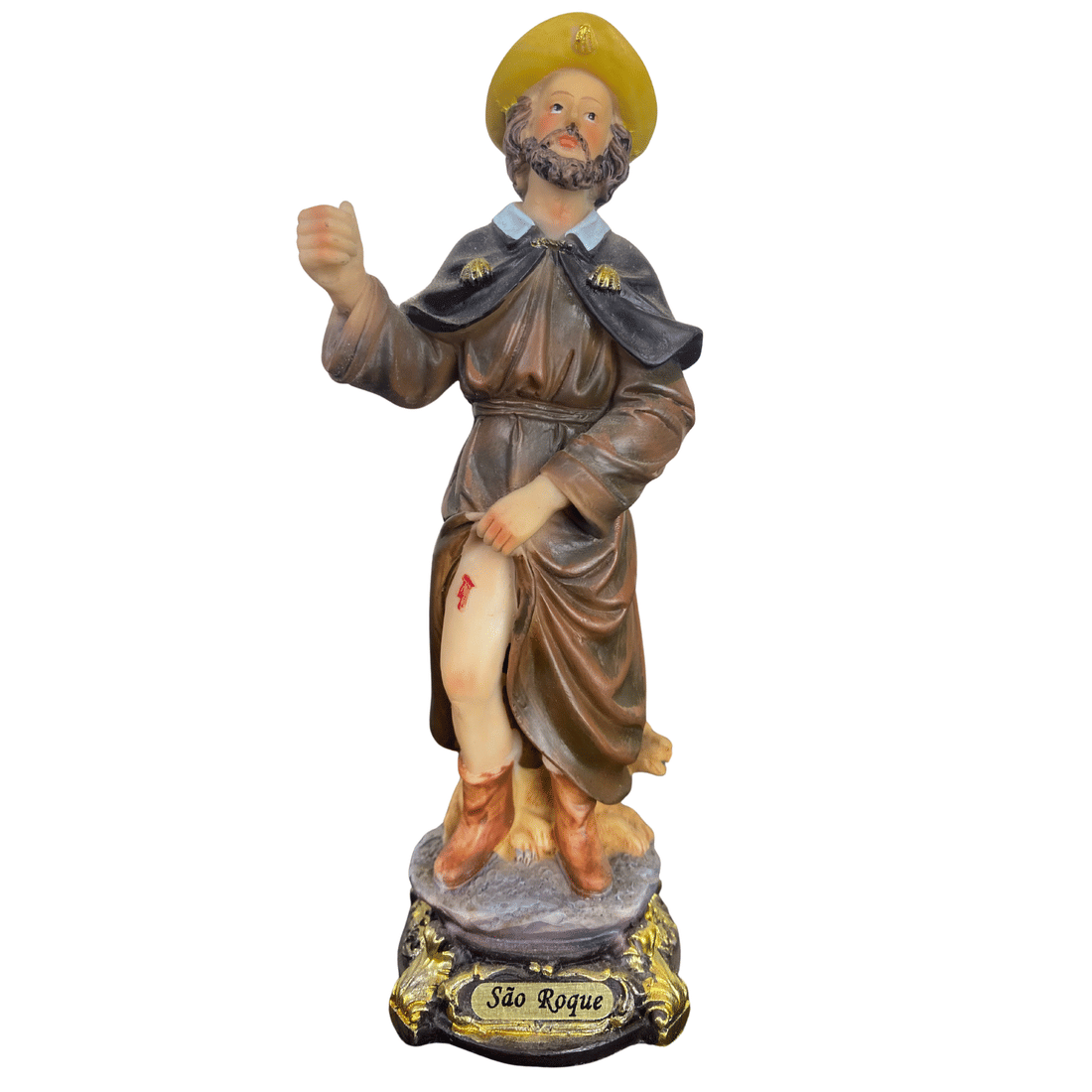 Imagem de São Roque de Resina 15cm Imagem de São Roque de Resina 15cm