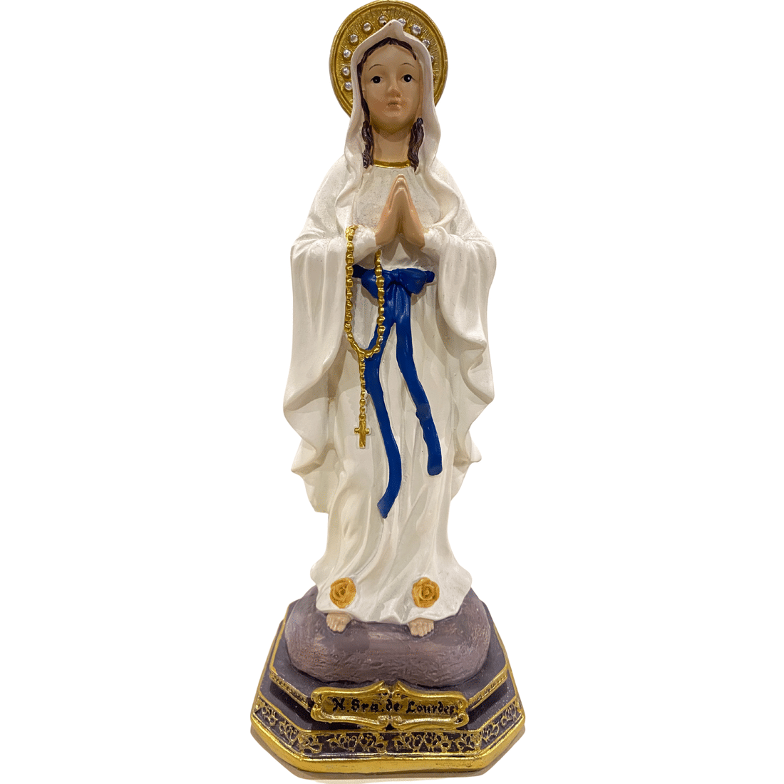 Imagem de Nossa Senhora de Lourdes de Resina 22 cm Imagem de Nossa Senhora de Lourdes de Resina 22 cm
