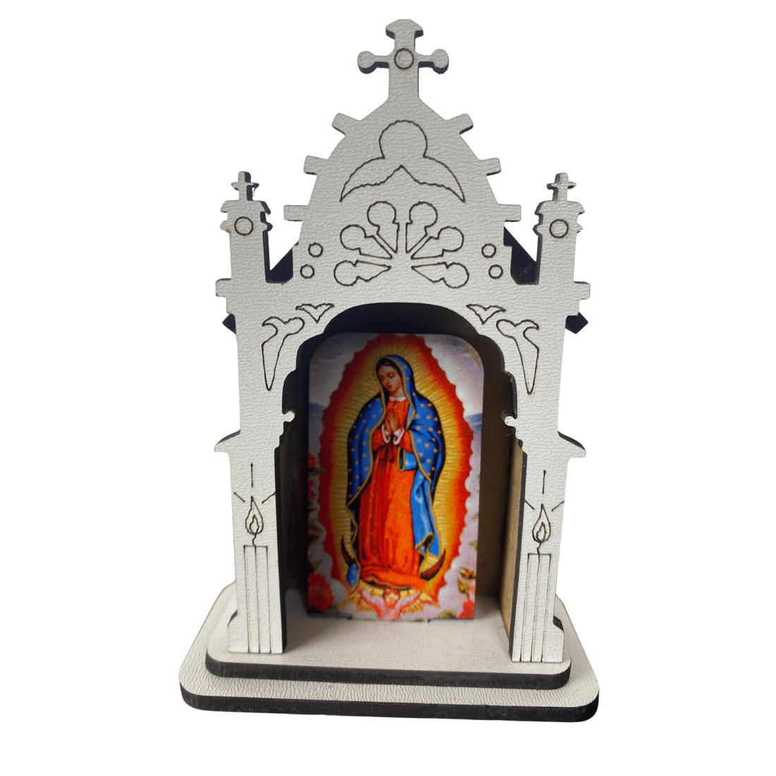 Capela de Nossa Senhora de Guadalupe em MDF 10cm Capela de Nossa Senhora de Guadalupe em MDF 10cm