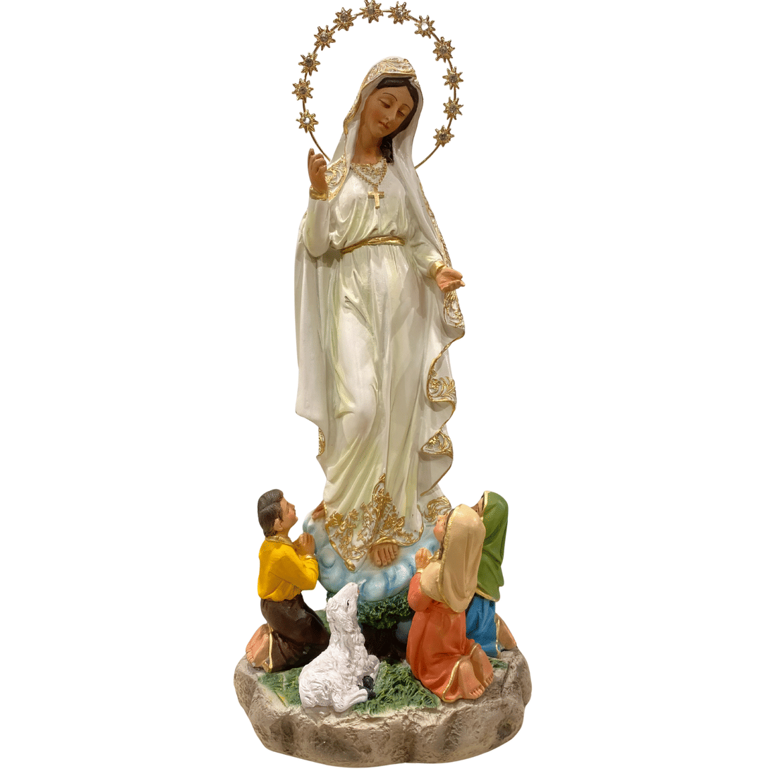 Imagem de Nossa Senhora de Fátima de Resina 33 cm