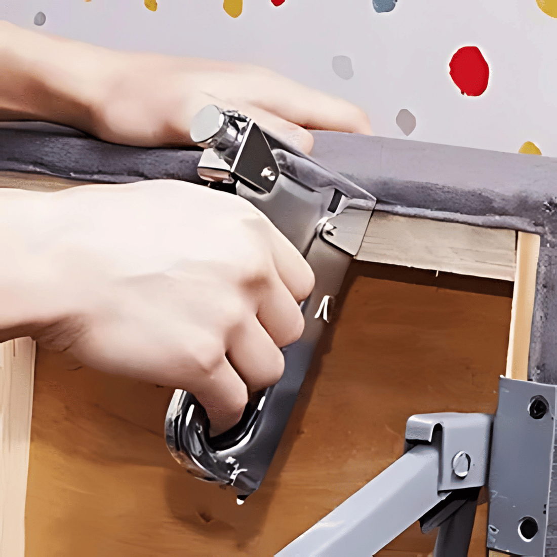 Grampeador Pinador Tapaceiro Profissional + Grampos E Pregos