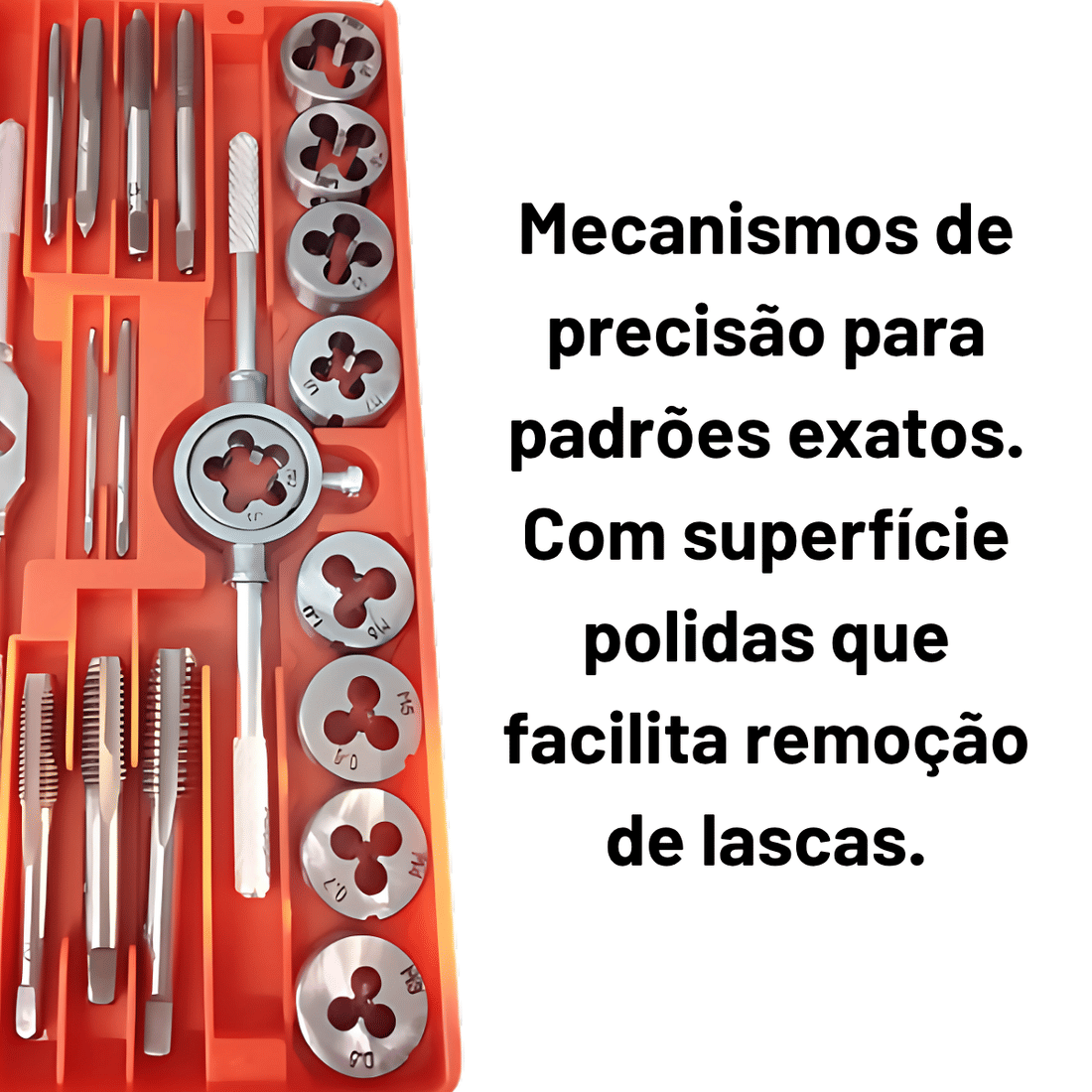 JOGO DE ABRIDORES DE ROSCA - TARRAXAS E MACHOS (20PCS)