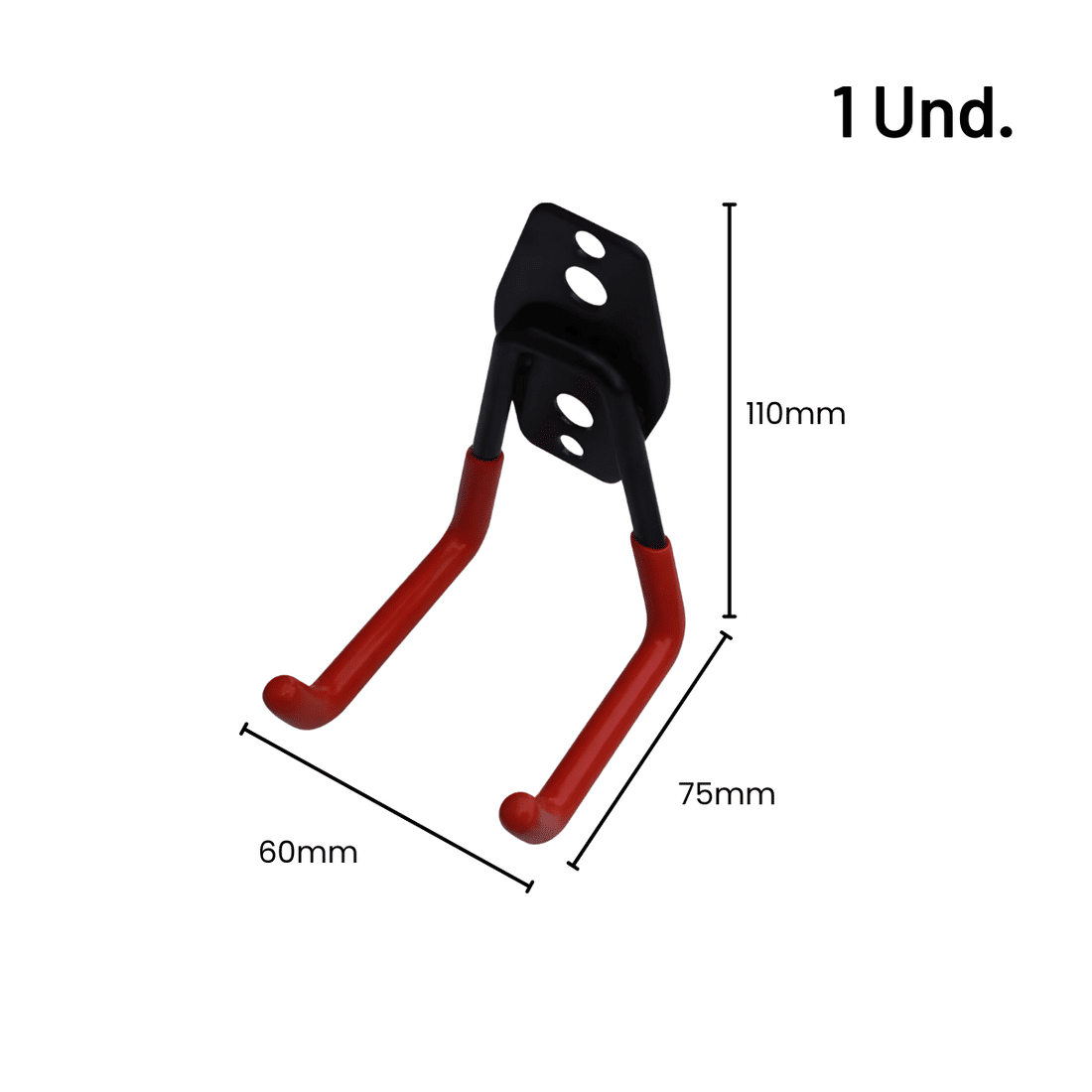 Suporte Gancho Multiuso para Parede Laranja