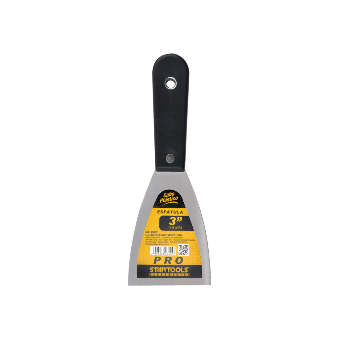 Espátula de Aço Profissional Cabo Ergonomico Reforçado 1,5" a 5" para Pintura e Raspagem