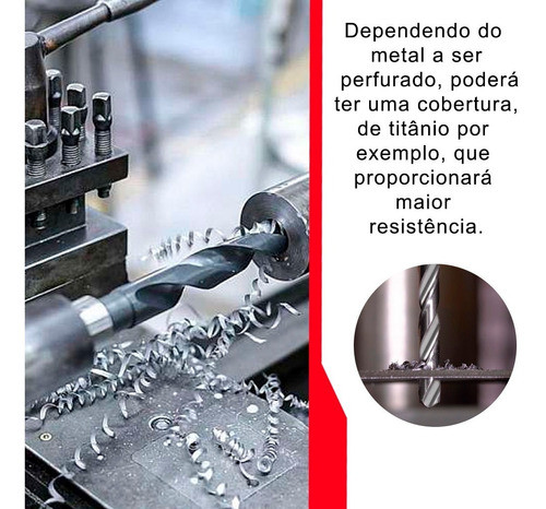 Kit 5 Broca Aço Rápido 11+ 13+ 15+ 17+ 19mm Haste Rebaixada HSS Din338 Kit 5 Broca Aço Rápido 11+ 13+ 15+ 17+ 19mm Haste Rebaixada HSS Din338