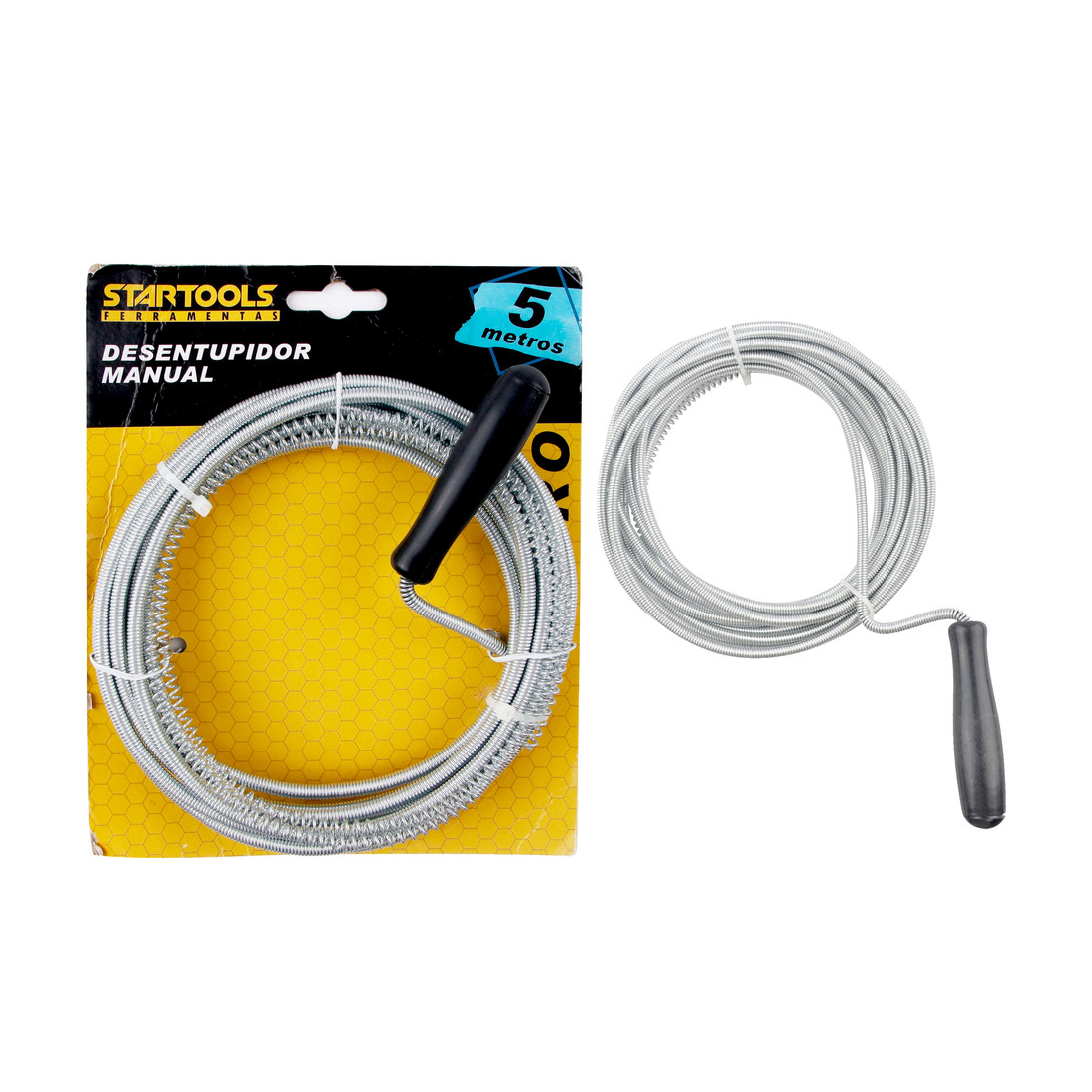 Cabo Desentupidor Manual 6mm Reforçado Ideal para Esgotos e Pias