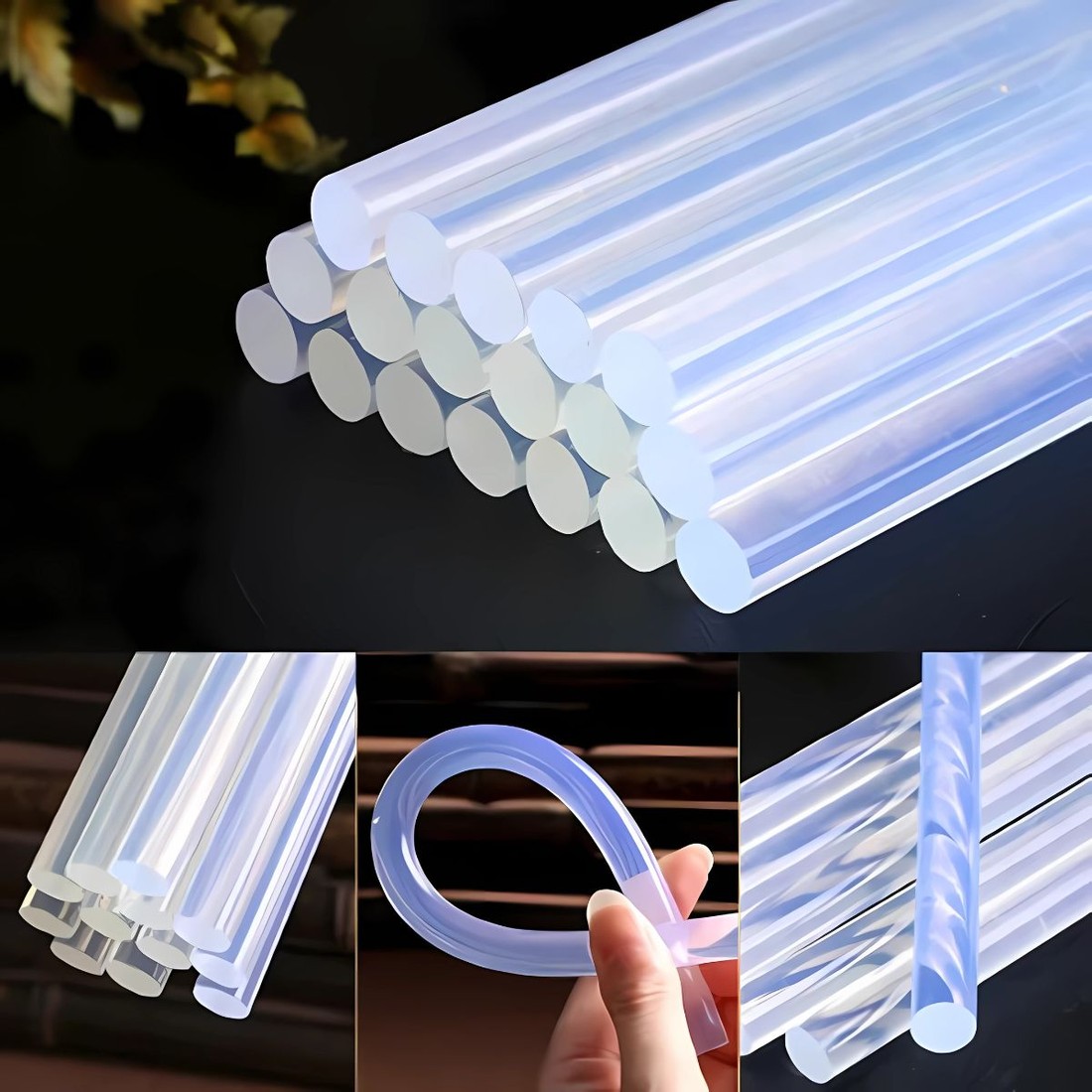 Refil Cola Quente Silicone Grossa 1Kg 11mm 30cm Refil Cola Quente Silicone Grossa 1Kg 11mm 30cm