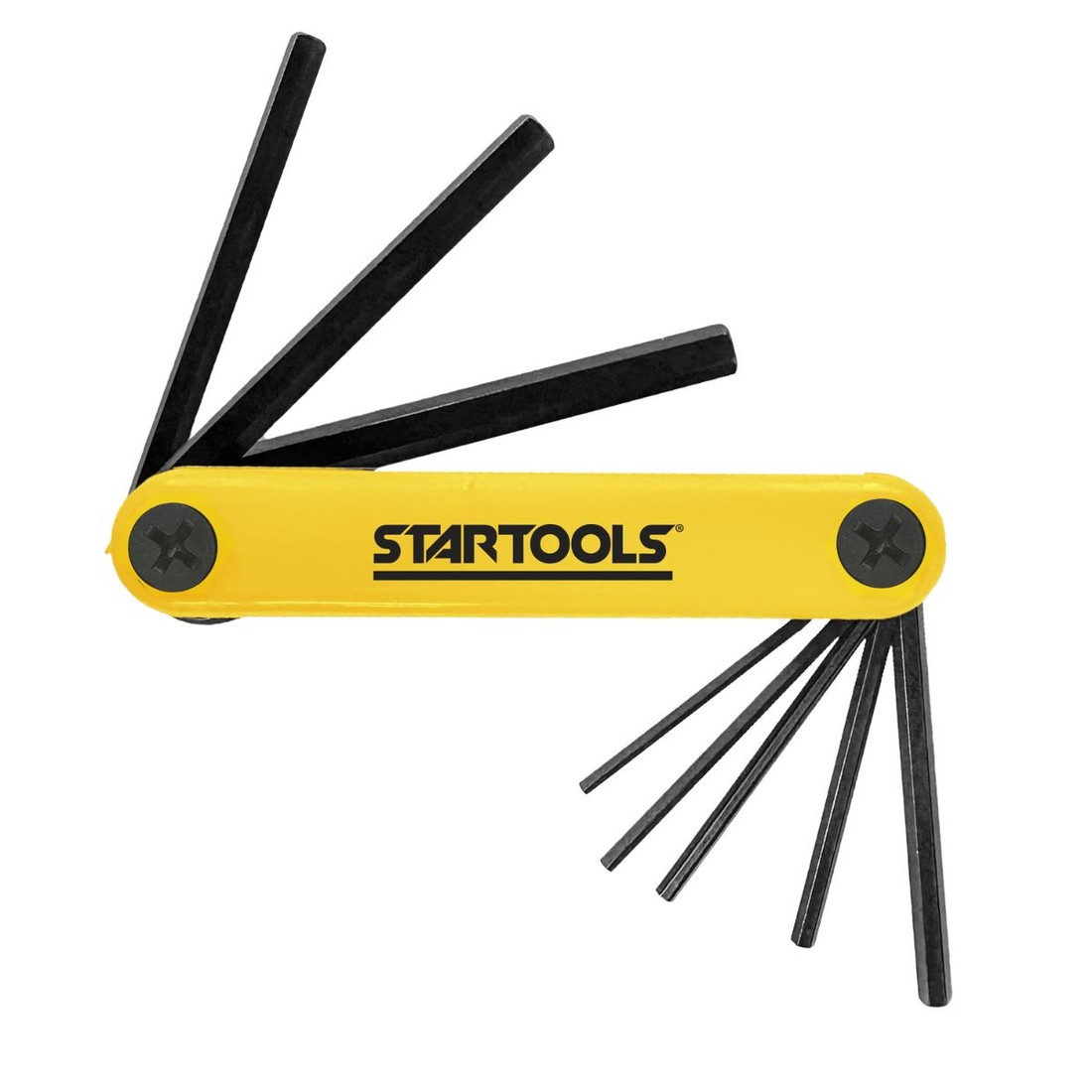 Jogo Chaves Allen Tipo Canivete 8 Peças 1,5 a 8mm Aço Carbono