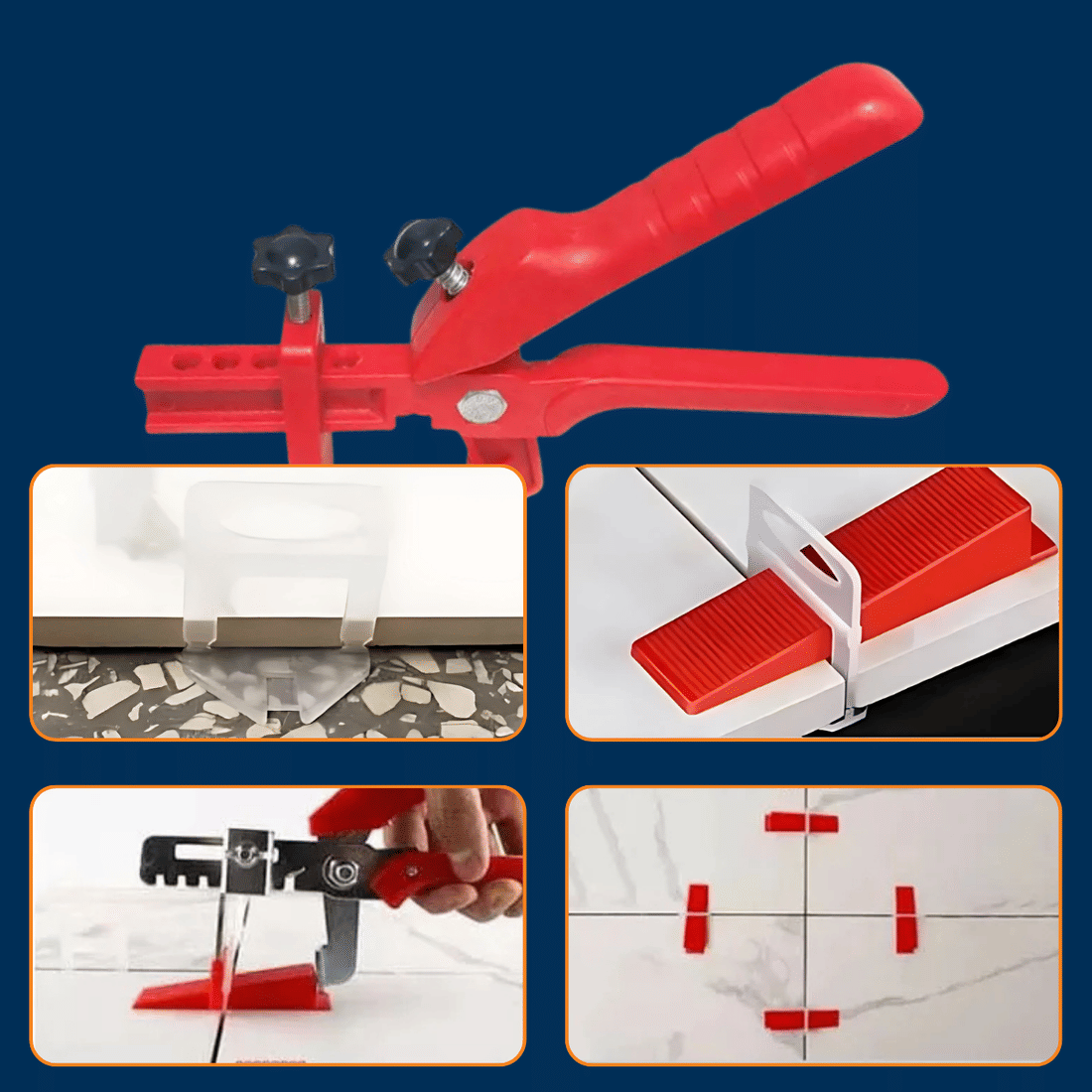 Alicate Nivelador de Piso Alta Precisão - Cunha de 3,8 a 8cm