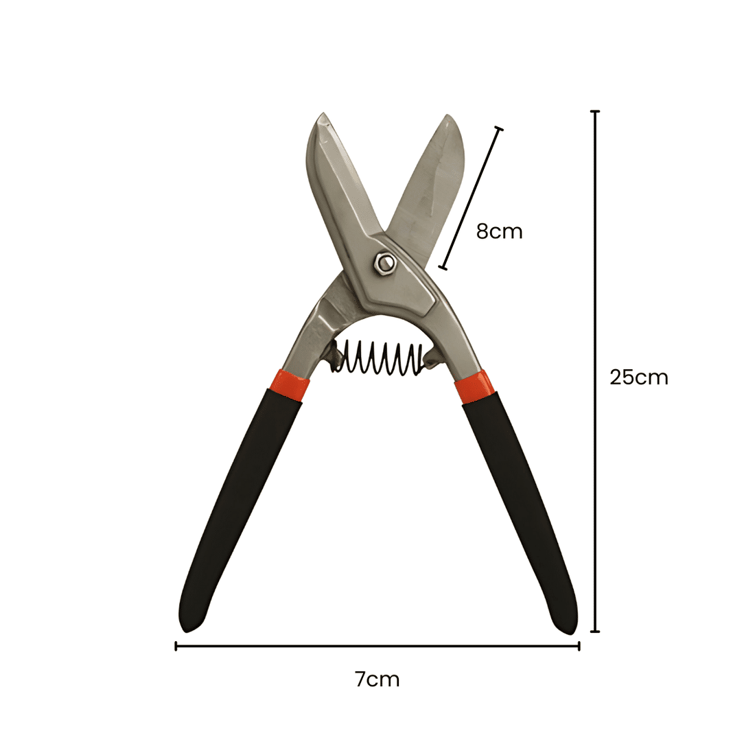 Tesoura Aviação Corte Reto 10" Pro - Chapa Calha Montante