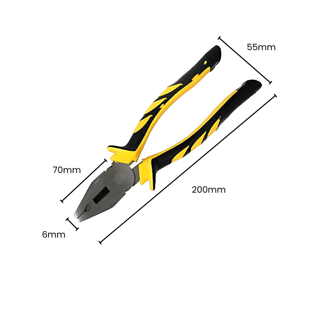 Alicate Universal 8" CRV Isolado 1000V Profissional Corte Preciso Alta Durabilidade