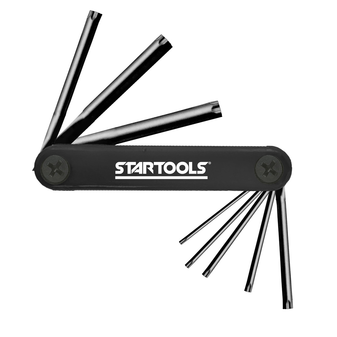 Jogo Chaves Torx Tipo Canivete 8 Peças T9 a T40 Aço Carbono