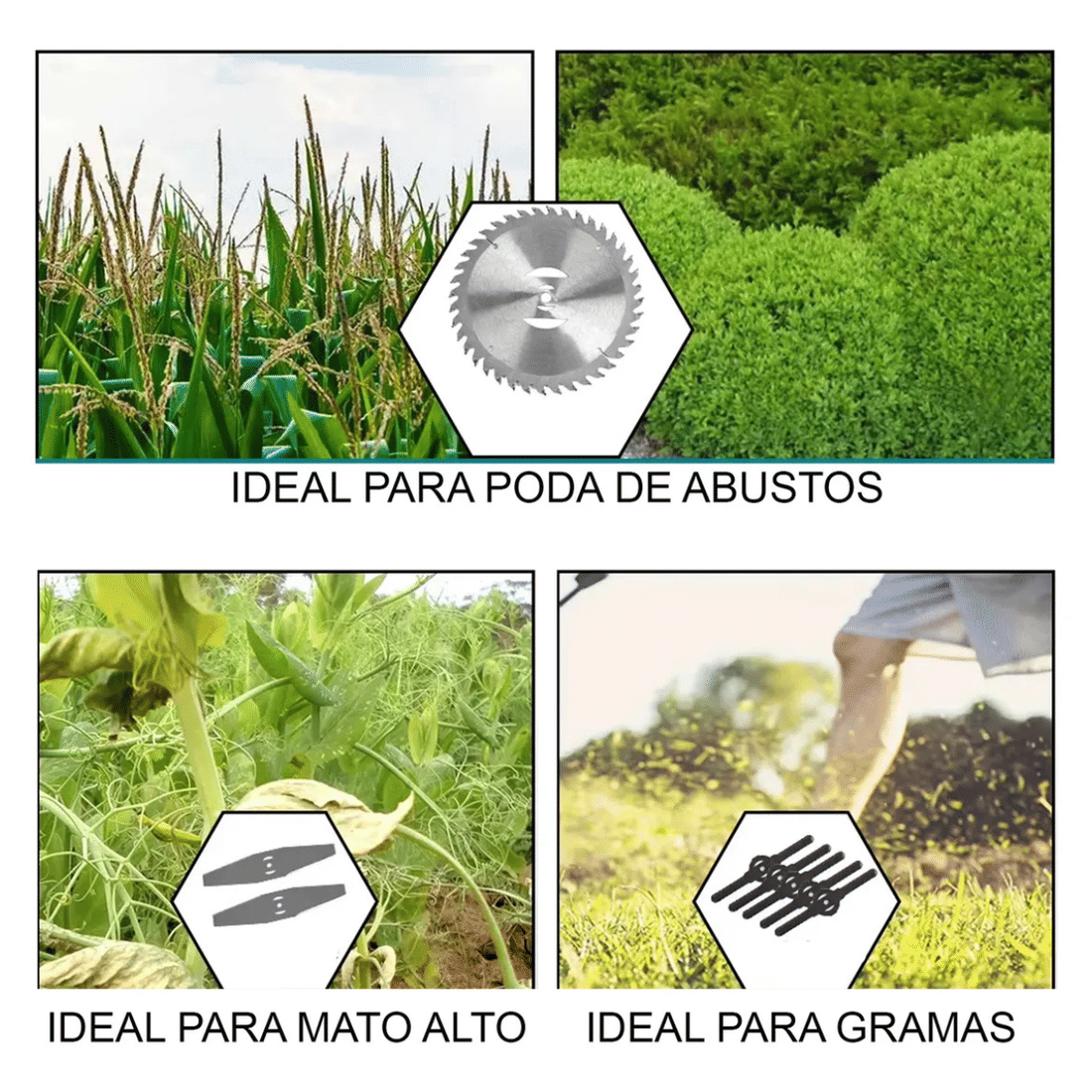 Aparador de Grama Cortador Portátil Sem Fio Bateria 24V Roçadeira