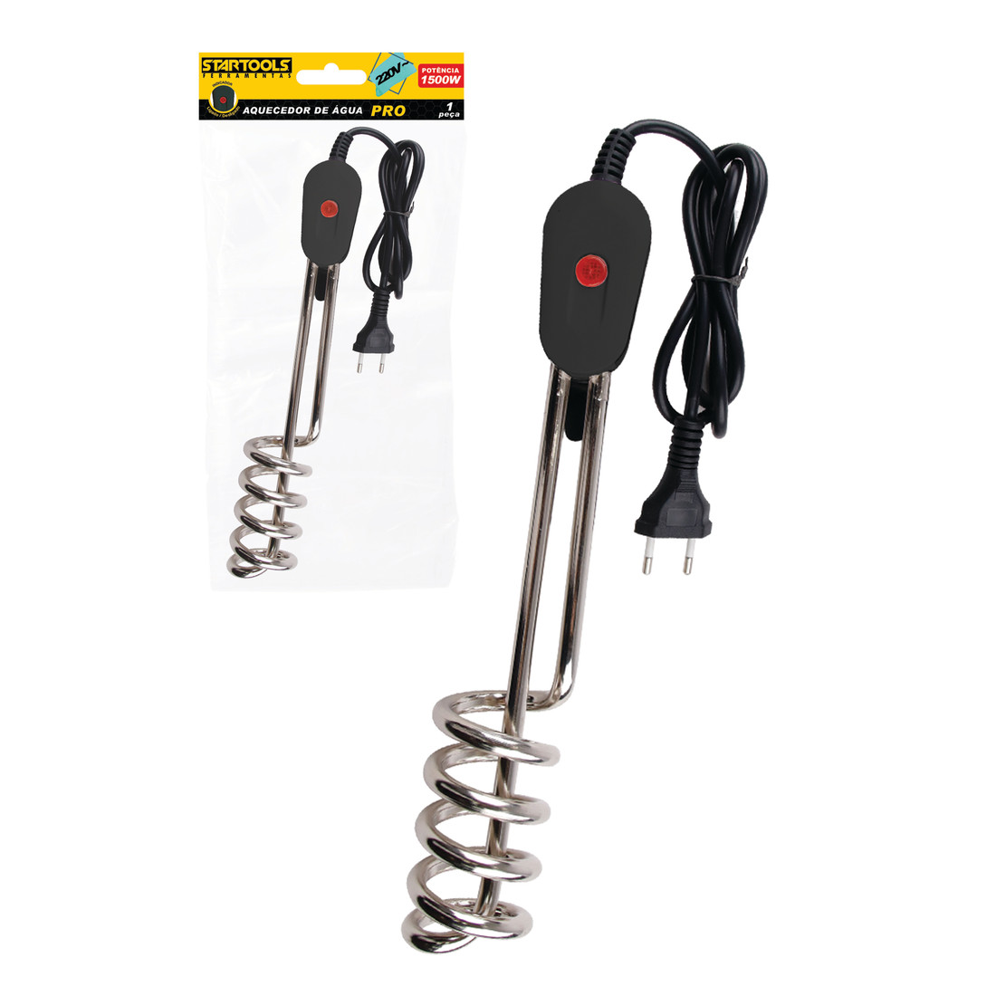 Aquecedor de Água Ebulidor Rabo Quente 110V/220V Alta Performance Rápido e Econômico