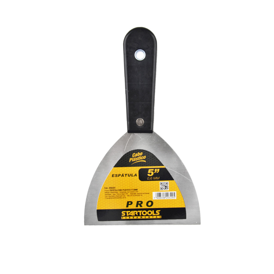 Espátula de Aço Profissional Cabo Ergonomico Reforçado 1,5" a 5" para Pintura e Raspagem