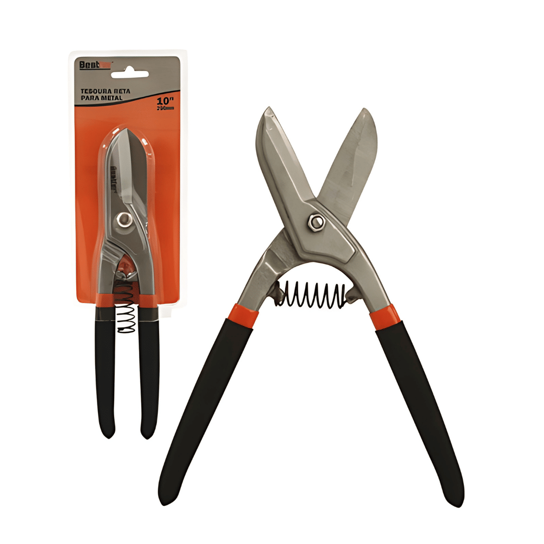 Tesoura Aviação Corte Reto 10" Pro - Chapa Calha Montante