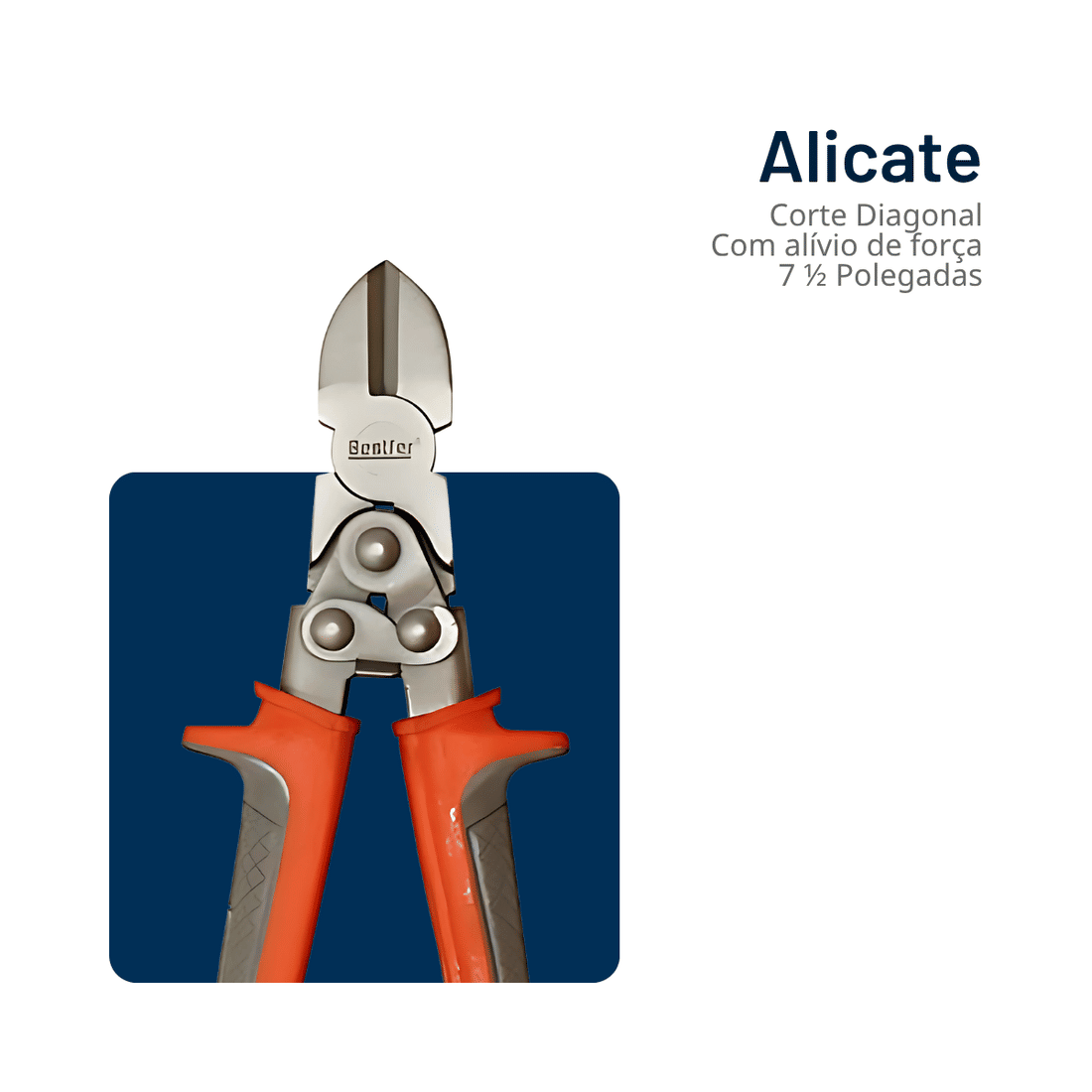 ALICATE CORTE DIAGONAL COM ALIVIO DE FORCA  - 7 1/2POL