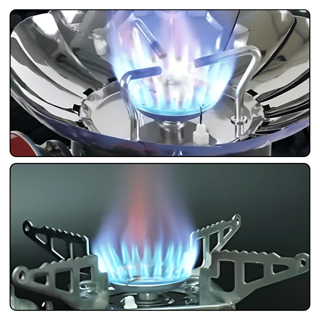 Fogareiro a Gás Portátil Dobrável com Estojo