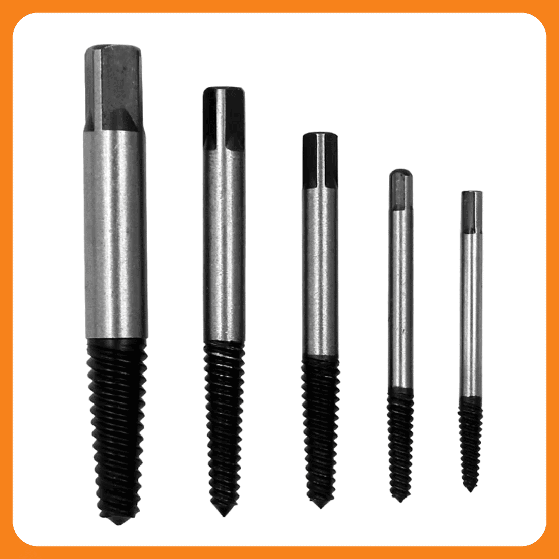 Extrator De Parafuso Quebrado Sacador Kit 5pçs 3 A 18mm Extrator De Parafuso Quebrado Sacador Kit 5pçs 3 A 18mm