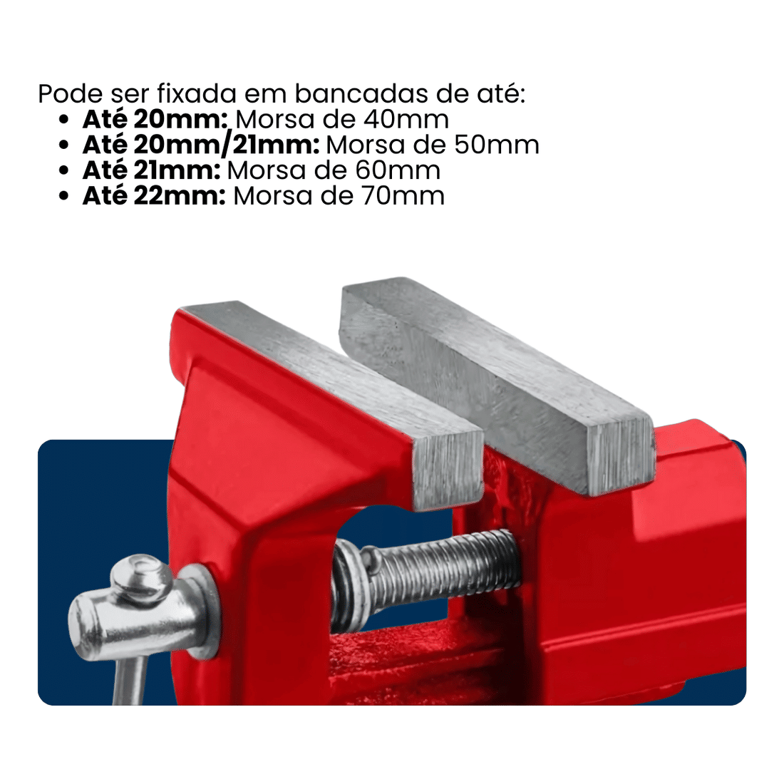 Torno Morsa de Bancada Ferro Fundido
