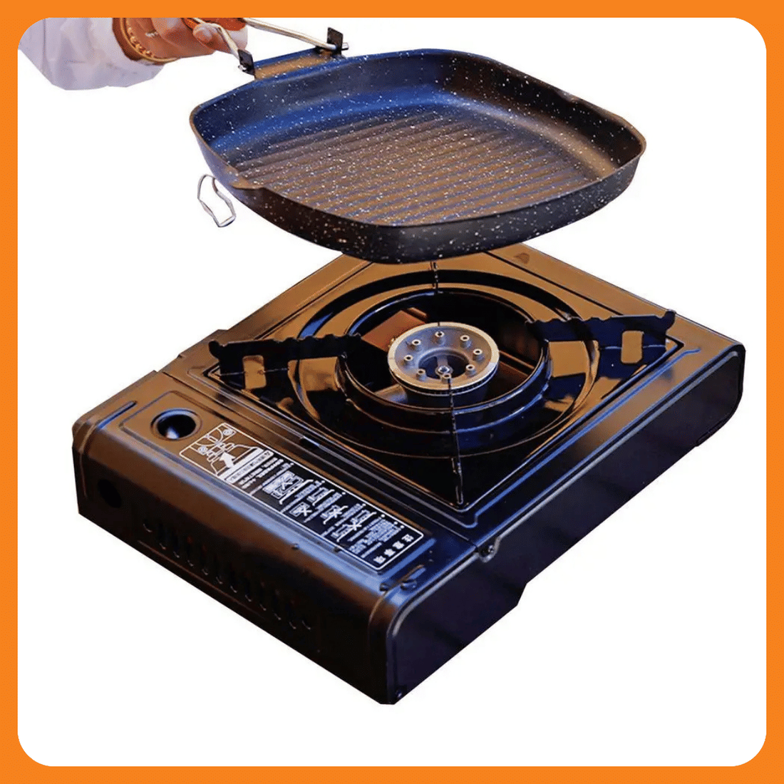 Fogareiro Portátil a Gás Acendimento Auto Maleta