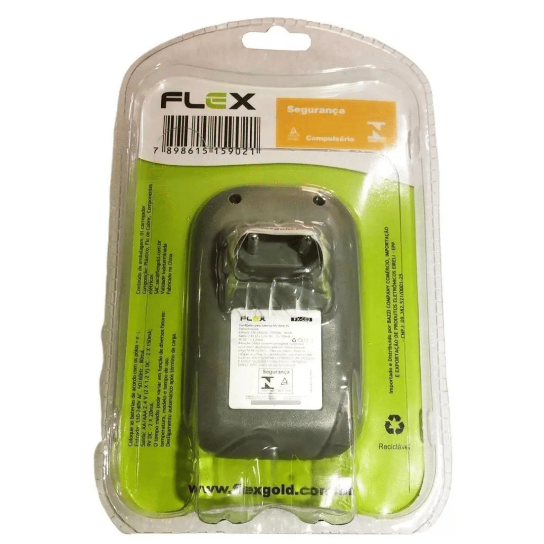 Carregador de Pilhas AAA Bateria Portátil 1100mah + 4 Pilhas Recarregáveis